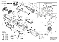 Bosch 3 601 GD0 400 Gws 17-125 Ts Angle Grinder / Eu Spare Parts